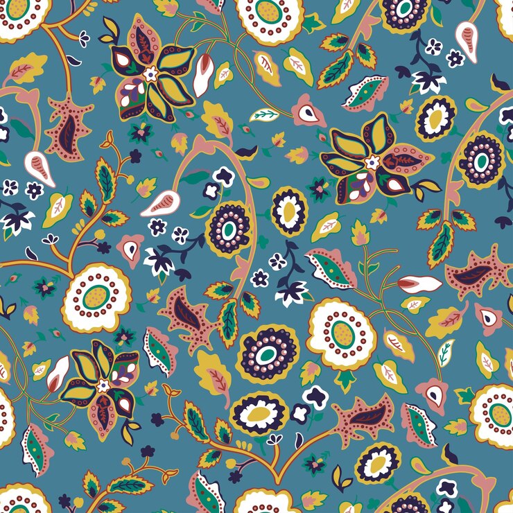 abstract floral seamless pattern for digital print  and wallpaper
