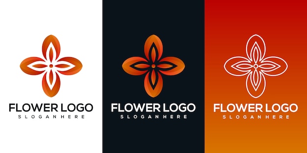 abstract flower logo 