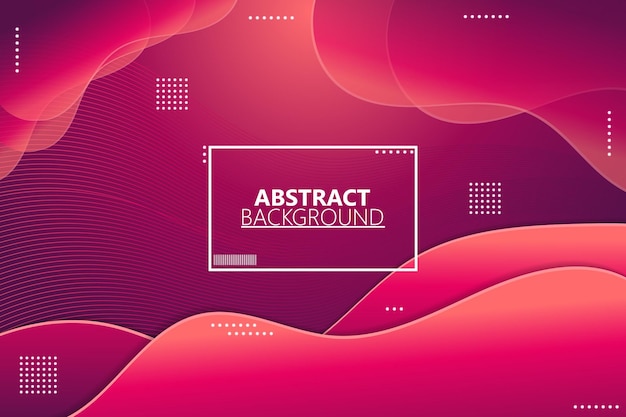 abstract fluid background wavy shape with red gradient