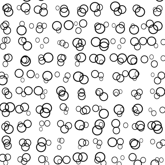 abstract fractal geometry monochrome seamless patterns and vector