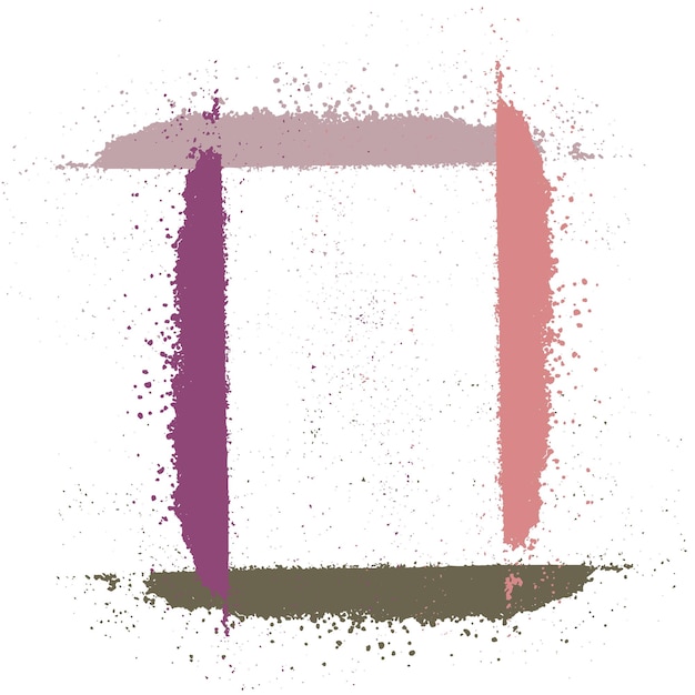 abstract frame in the grunge style of rectangular shape