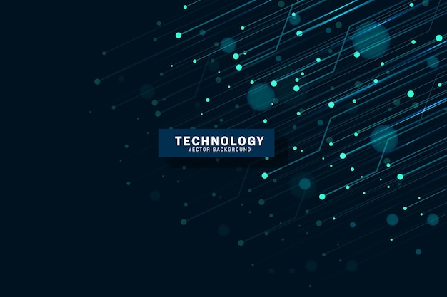 Abstract futuristic circuit board high computer technology dark blue background