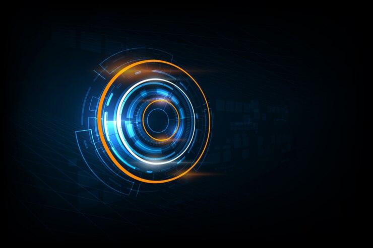 Vector abstract futuristic electronic circuit technology background, vector illustration