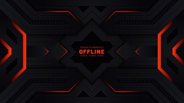 Abstract Futuristic Gaming Red Background Premium Vector