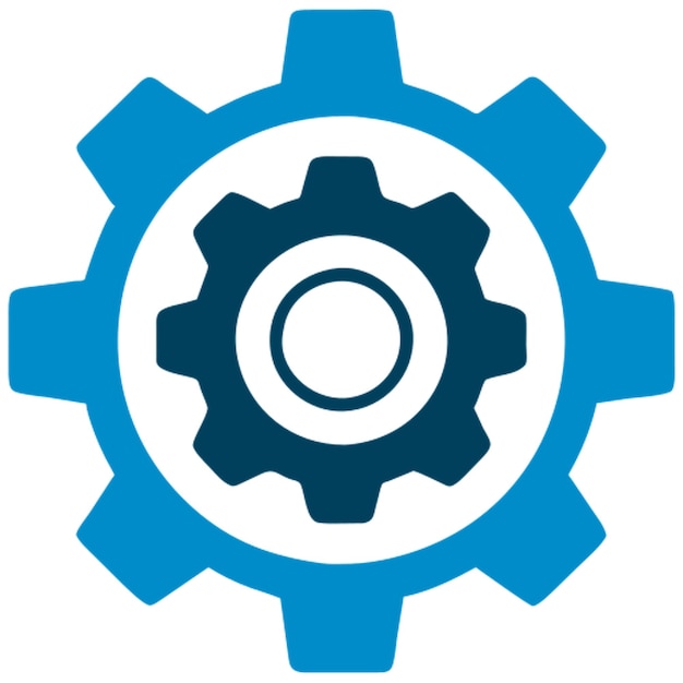 abstract gear art icon