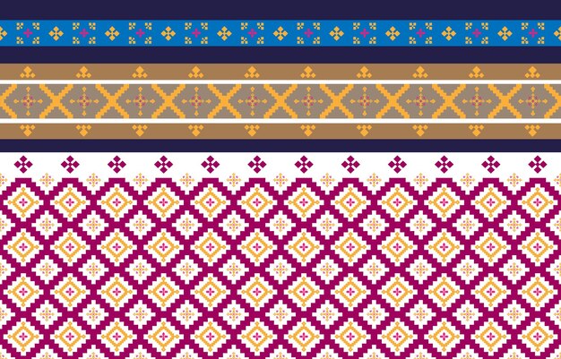 abstract geometric and tribal patterns used in cloth or printing industry geometric vector
