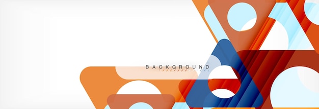 Abstract geometric background Modern overlapping triangles Unusual color shapes for your message Business or tech presentation app cover