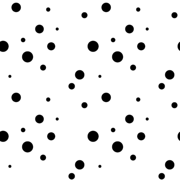 abstract geometric background of black dots seamless pattern for print wrapping paper wallpaper