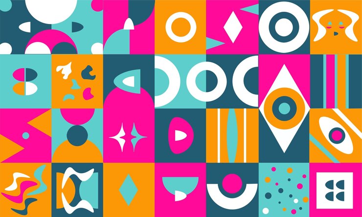 Abstract geometric background with minimalist design