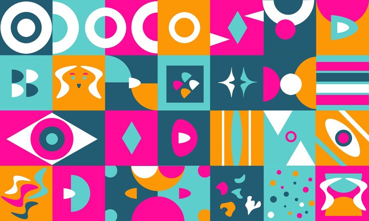 Abstract geometric background with minimalist design