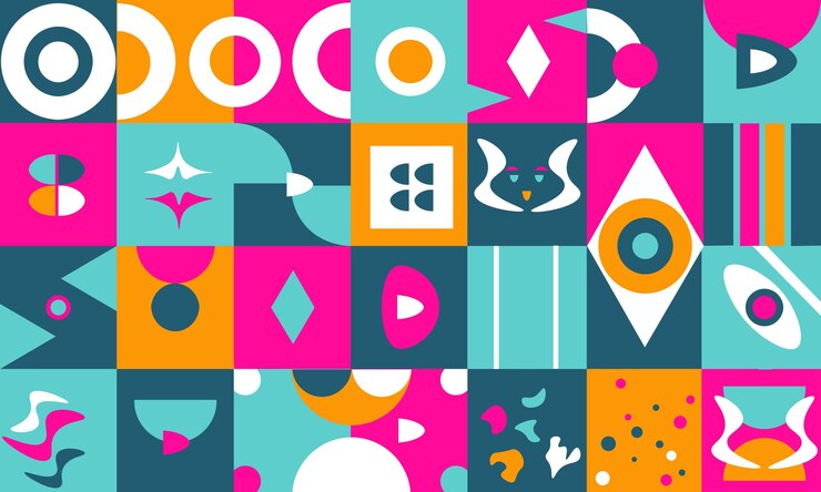 Abstract geometric background with minimalist design