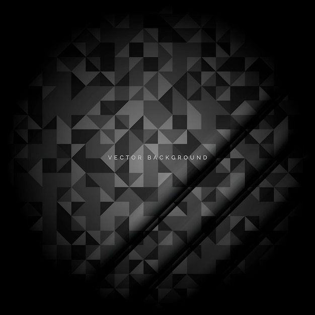 abstract geometric black background with triangle pattern