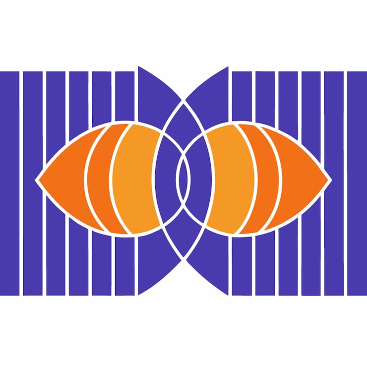 Vector abstract geometric eye pattern