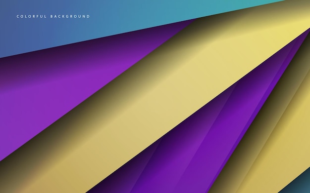 abstract geometric overlapping layer multicolor background