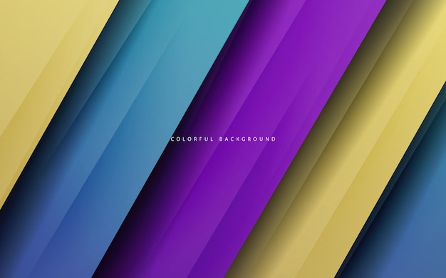 abstract geometric overlapping layer multicolor background