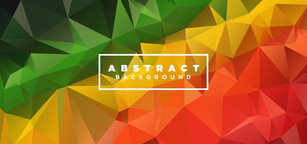 Abstract geometric polygonal background low poly abstract banner design