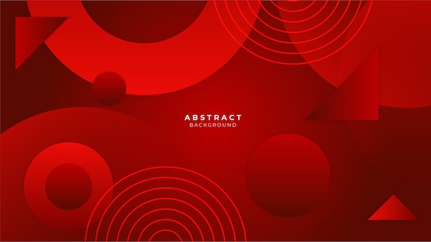 Abstract geometric red color elegant background vector illustration