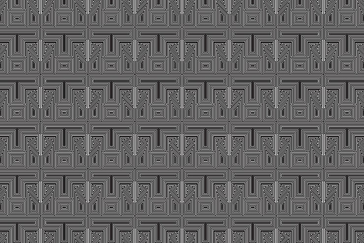 Vector abstract geometric seamless pattern background