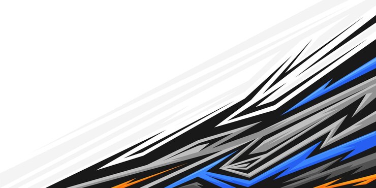 Abstract Geometric Sports Background with Sharp Angles