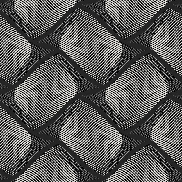 Abstract Geometric Wave Pattern