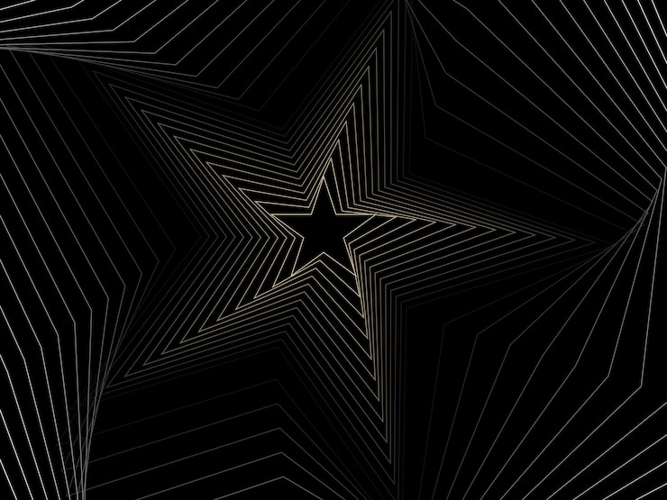 Abstract geometry background made of star