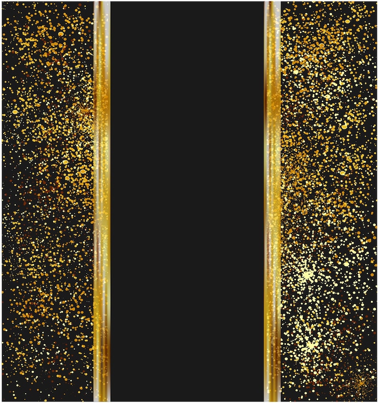 Vector abstract gold glitter background shiny sparkles for card