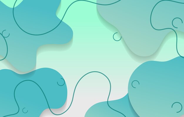 abstract gradient dynamic fluid shapes background design template