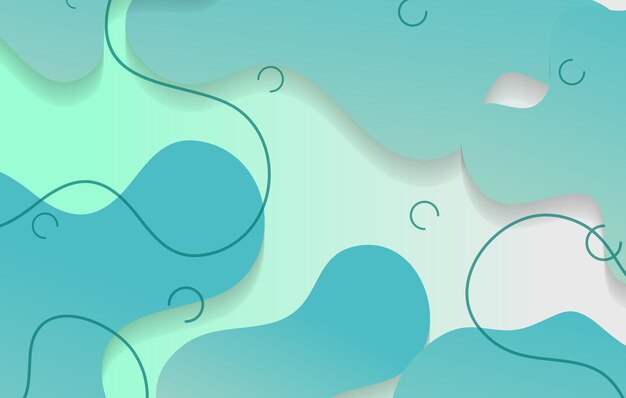 abstract gradient dynamic fluid shapes background design template