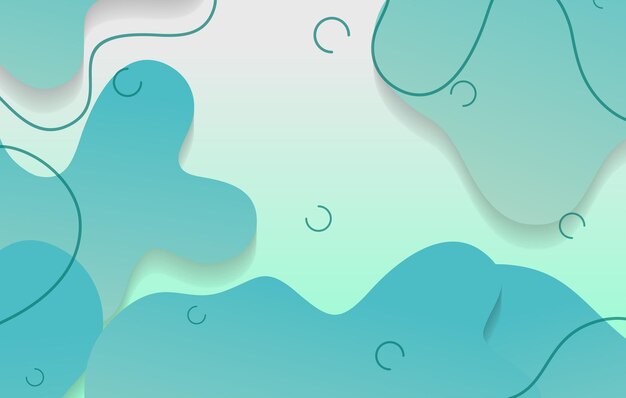 abstract gradient dynamic fluid shapes background design template