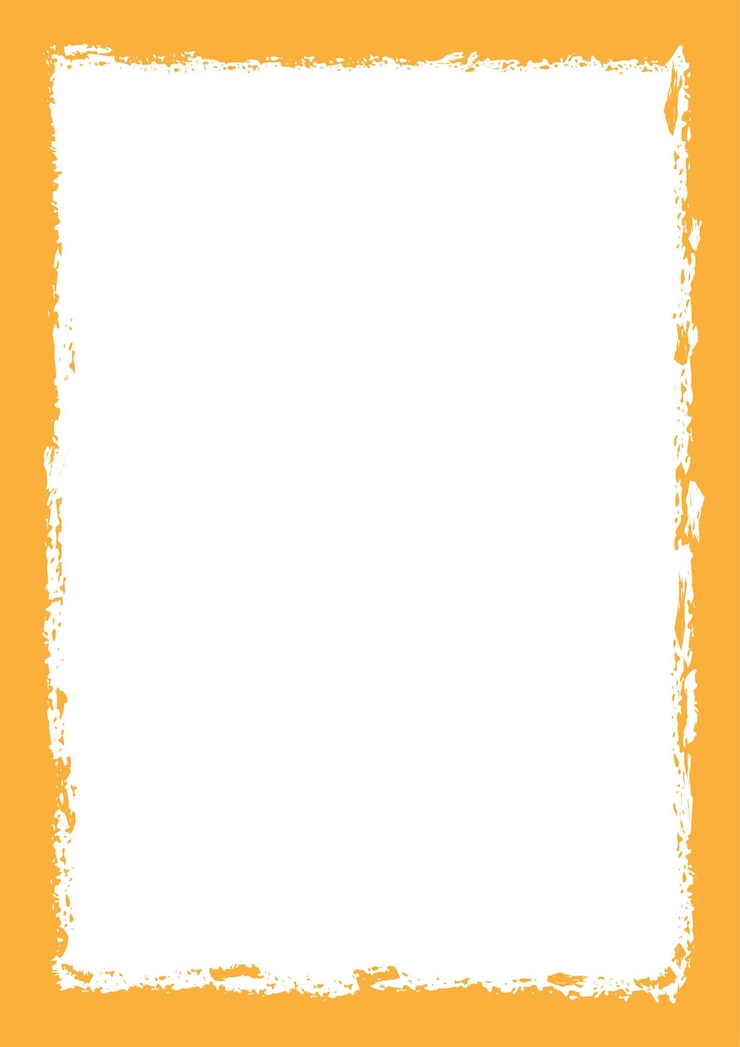 Vector abstract grunge texture yellow frame crack border background template