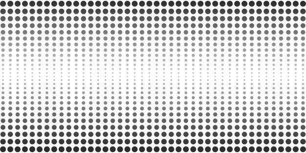 abstract halftone dotted banner monochrome pattern with dot and circles
