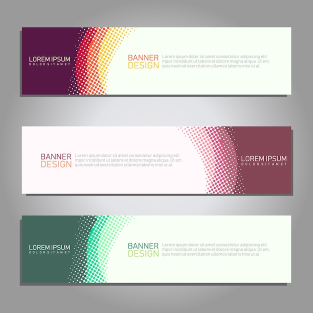  abstract halftone geometric  banner web template.