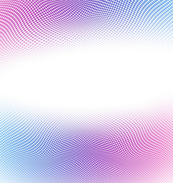 Abstract Halftone Wave Gradient Design