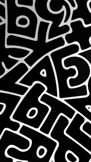 abstract hand drawn pattern design