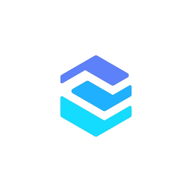 Abstract hexagon logo vector illustration