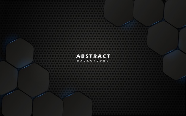 abstract hexagon modern technology background futuristic
