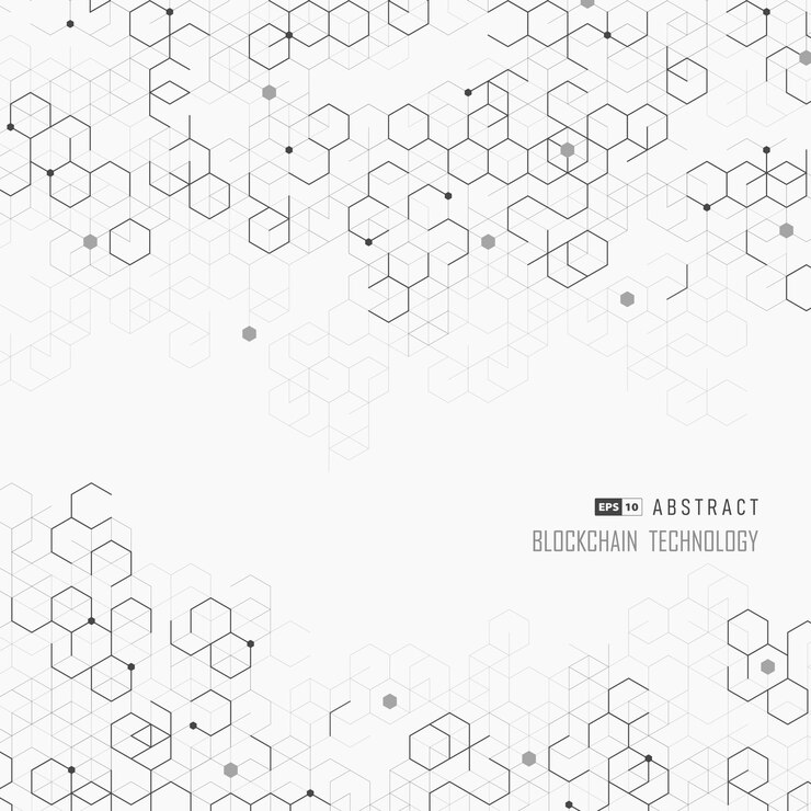 Vector abstract hexagonal geometric background