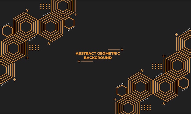 Abstract hexagonal geometric background