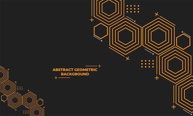 Abstract hexagonal geometric background