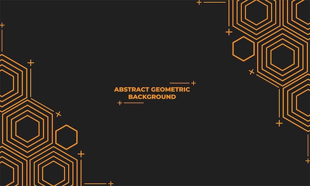 Abstract hexagonal geometric background