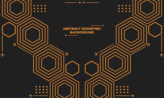 Abstract hexagonal geometric background