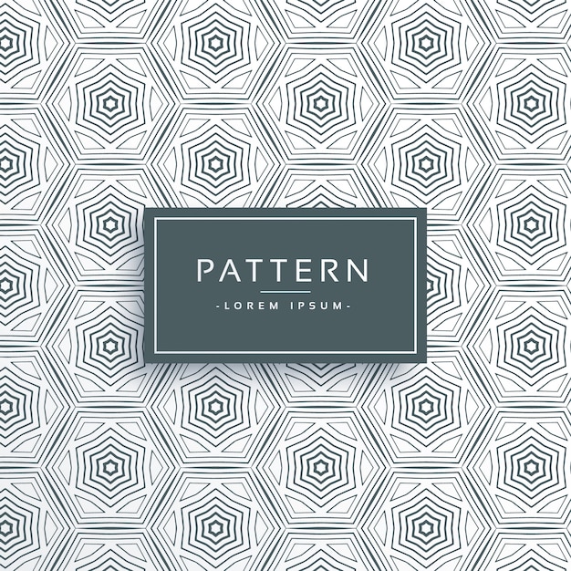 abstract hexagonal line pattern background design