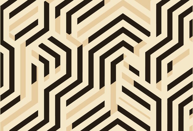 abstract hexagonal pattern stock illustrations seamless pattern opart influenced striped linear