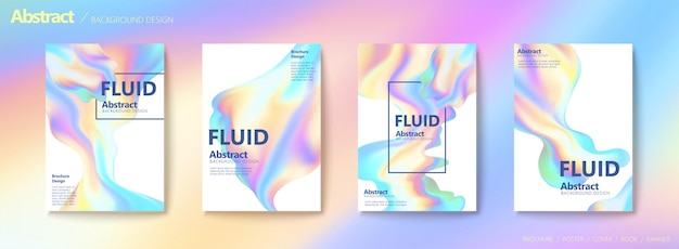 Abstract holographic cover template