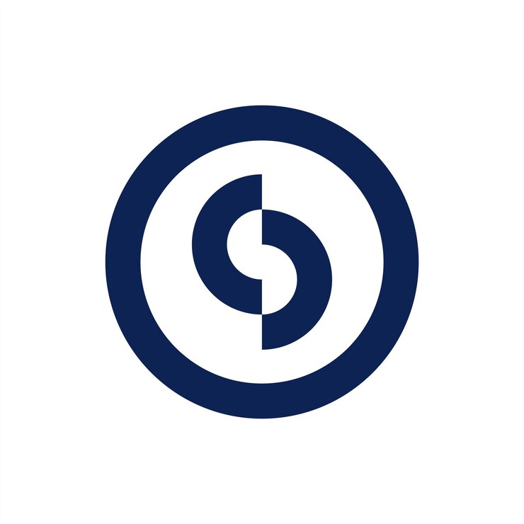 abstract letter s logo design