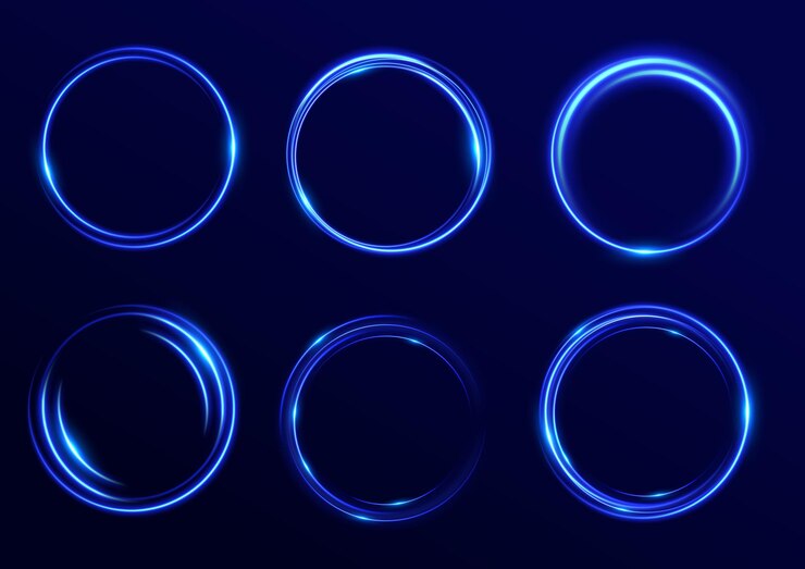 Abstract light neon background luminous circle Luminous spiral cover