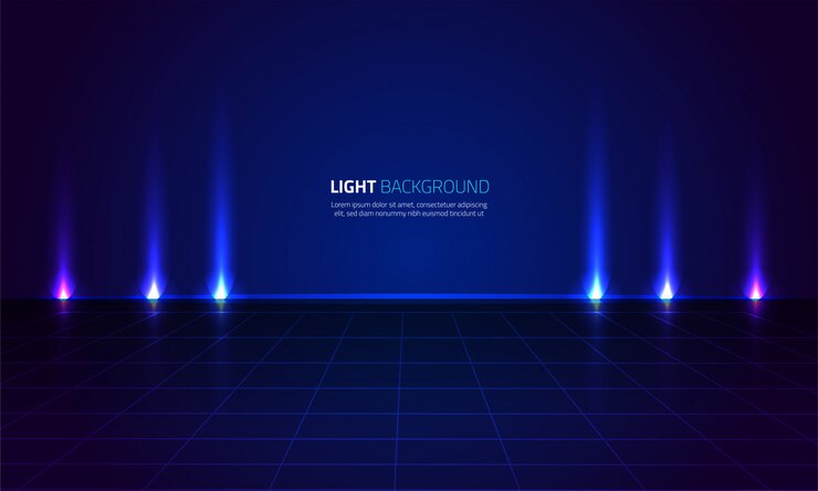 Abstract light show background