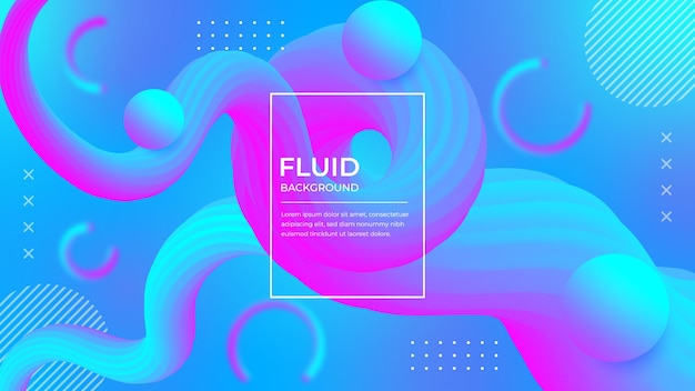 Abstract liquid background. fluid gradient shapes composition