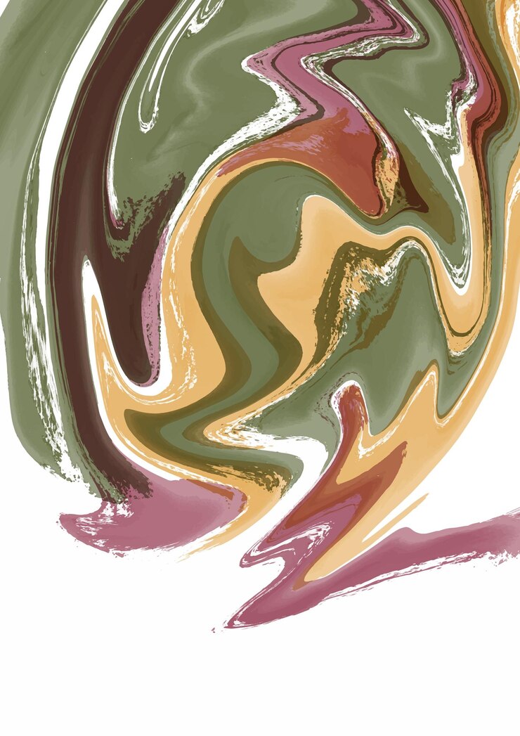 Vector abstract liquid marble cover