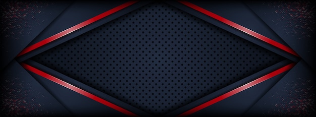 Abstract luxury 3d dark with overlap layer background